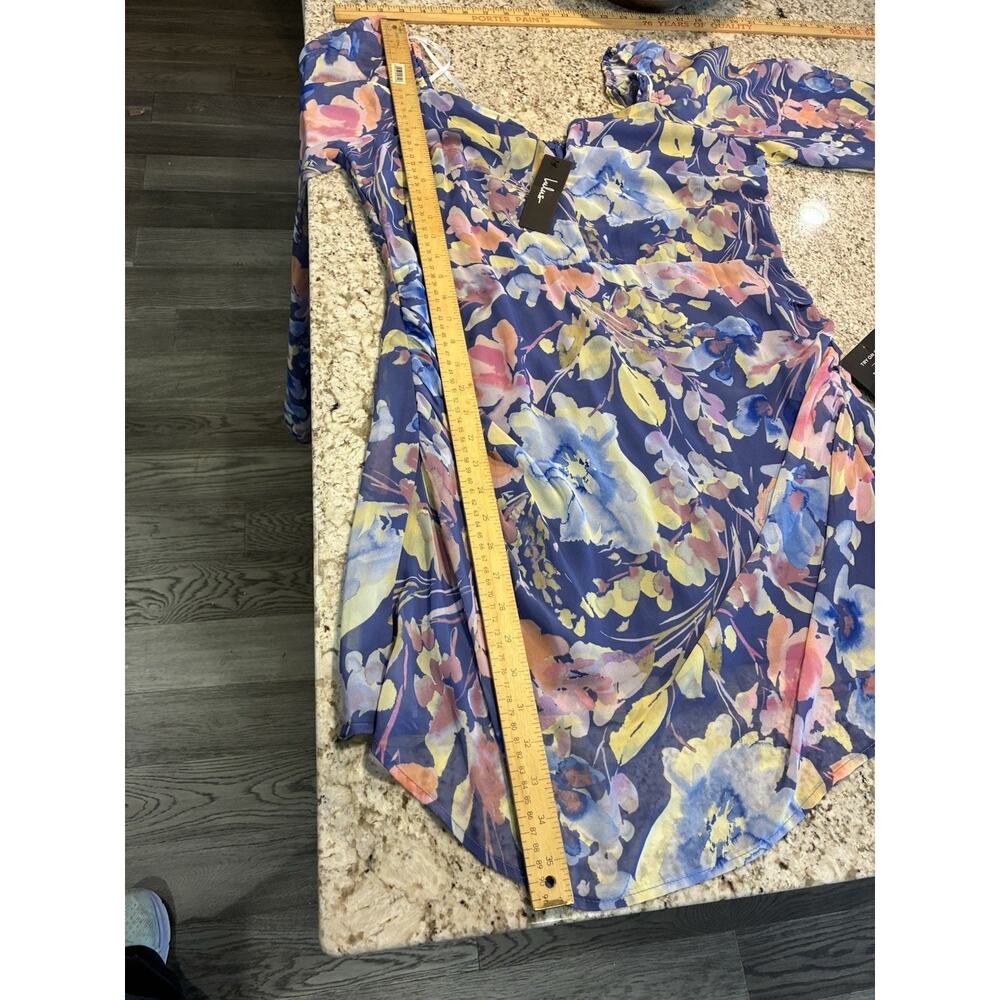 Lulu's Blue Floral Mini Dress - Picture 7 of 9